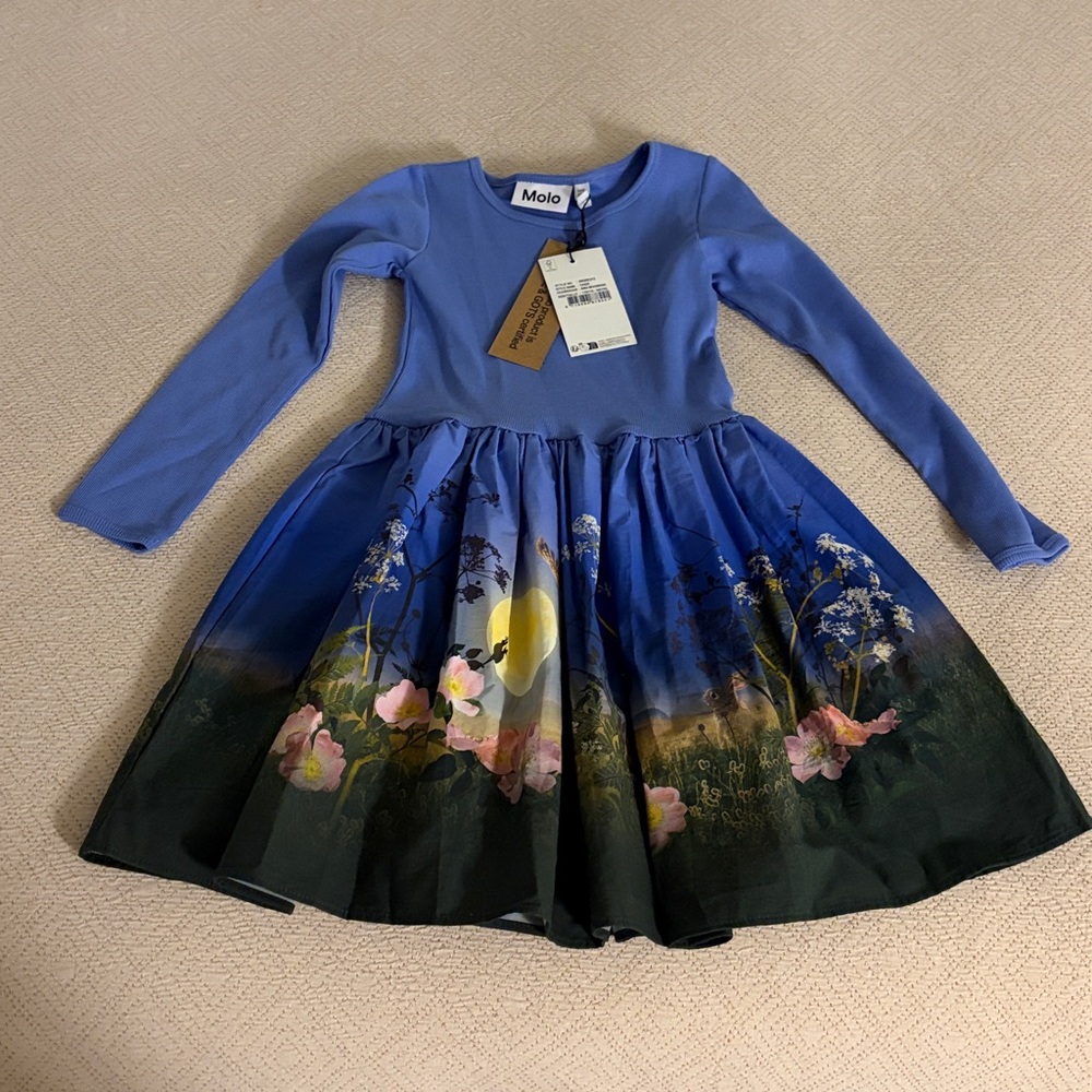 NWT Molo Lavender and Floral Dress - Picture 4 of 6